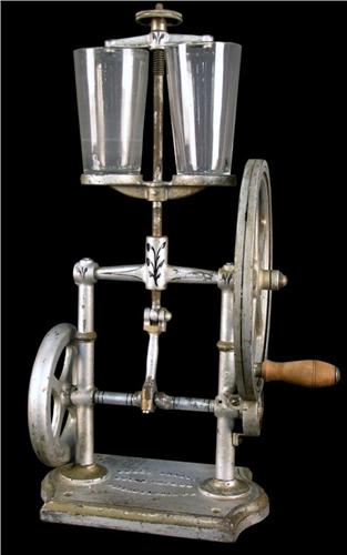 Soda fountain milk shake machine; Coles Shaker protein shaker coles