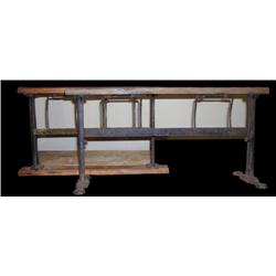 Early, ornate Butchers paper rack