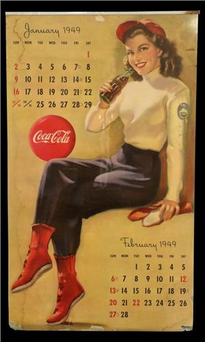 1949 Coca Cola Calendar Complete 1949-coca-cola-calendar-complete