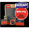 Image 1 : 1 lot of 8 Eveready battery items including 2 signs