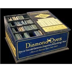 Diamond Dye tin, litho cabinet with butterfly lid