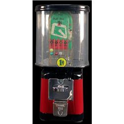 1950s 1 cent Acorn gumball baseball machine