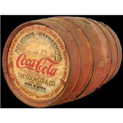 10 gallon wooden Coca-Cola syrup barrel
