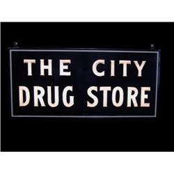 Large, Outdoor Neon Sign, porcelain and glass, 2 sided