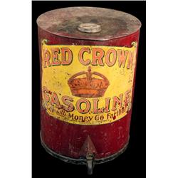 Red Crown large gas can from early general store