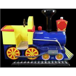 Coin-op Kiddie ride Locomotive blue / yellow