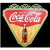 Image 1 : Coca-Cola triangle shaped wooden sign