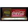 Image 1 : Coca-Cola light up counter top  sign / clock