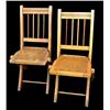 Image 1 : 2 matching, folding, childs chairs w/ star pattern