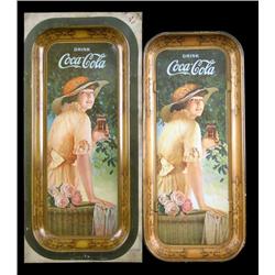 1 lot of 2, Coca-Cola Elaine trays 1917