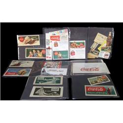 1 lot of Coca-Cola blotters and other paper items