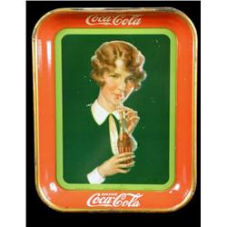 1927 Coca Cola rectangular serving tray 10 x 13