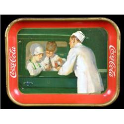 1927 Coca Cola rectangular serving tray 10 x 13