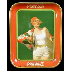 1930 Coca-Cola rectangular serving tray