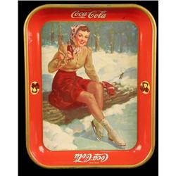 1941 Coca-Cola rectangular serving tray 10 x 13