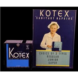 1 lot, 2 pieces Kotex vending machine and sign