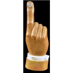 Hand decanter in the shape of a hand