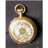 Image 2 : Ladies Pocket watch, lever set, 14 ct, detailed chase