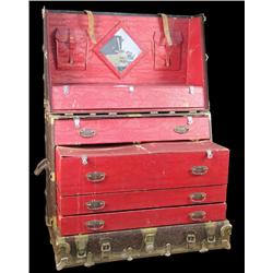 Theatrical Trunk 23 X 36 X 37 circa late 1800s