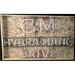 Neon sign  GM Hydromatic  Blank Motors, Neb
