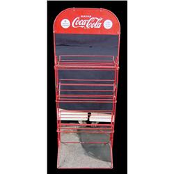 Coca-Cola wire store display rack for 6-paks