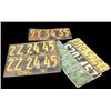 Image 1 : 1 lot of 6 early Calif license plates