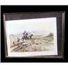 Image 1 : Western Print by Fredrick Remmington framed