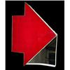 Image 1 : Flashing sign, Arrow shaped with wall brackets...