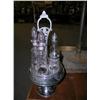 Image 1 : 5 bottle Cruet Set bottles have purpled