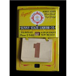 Art-Deco Sunny State Liquor perpetual calendar