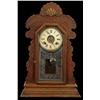 Image 1 : Table model wooden clock w/ alarm