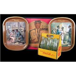 1 lot of 4 Coca-Cola Black Americana pieces