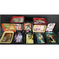 1 Lot of 17, repro / contemporary Coca-Cola trays