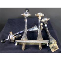 1 lot of 4, Nickel plated soda fountain spigots