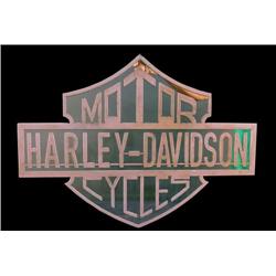 Harley Davidson Contemporary  lazer cut metal sign