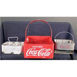 1 lot of 3 Coca-Cola bottle carriers