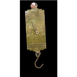 Large Brass Hanging Milk Scale
