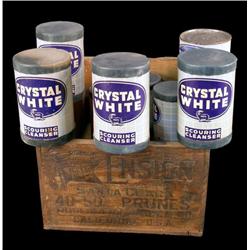 Prune box with Crystal White cleaner