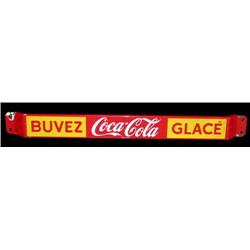 Porcelain, Coca-Cola door push with french wording