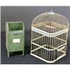 Image 1 : 1 lot of 2 items: brass bird cage and a toy mail-box