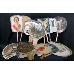 1 lot of 24, advertising fans from various eras