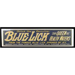 Blue Lick Health Waters canvas advertising banner