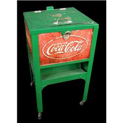 Coca-Cola Glasscock, Jr. Cooler with opener