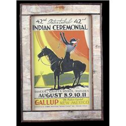 Gallup, N.M. poster 42nd Intertribal Indian ceremony..