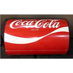 Barrel shaped, Coca-Cola grill in original box