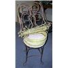 Image 1 : 1 set of 4 wire soda-fountain chairs
