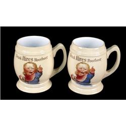 Lot of 2, Hires  Metlach Villeroy and Boch mugs #3095