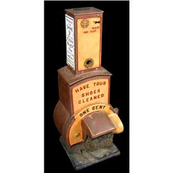 Cast-Iron, Shoe Shine Machine, circa 1910