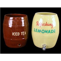 Lemonade crock and Ice Tea Crock Barrel