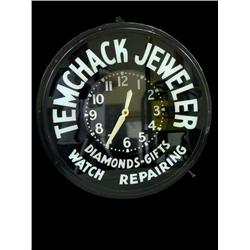 Round Electric Advertising Clock 27 Diameter